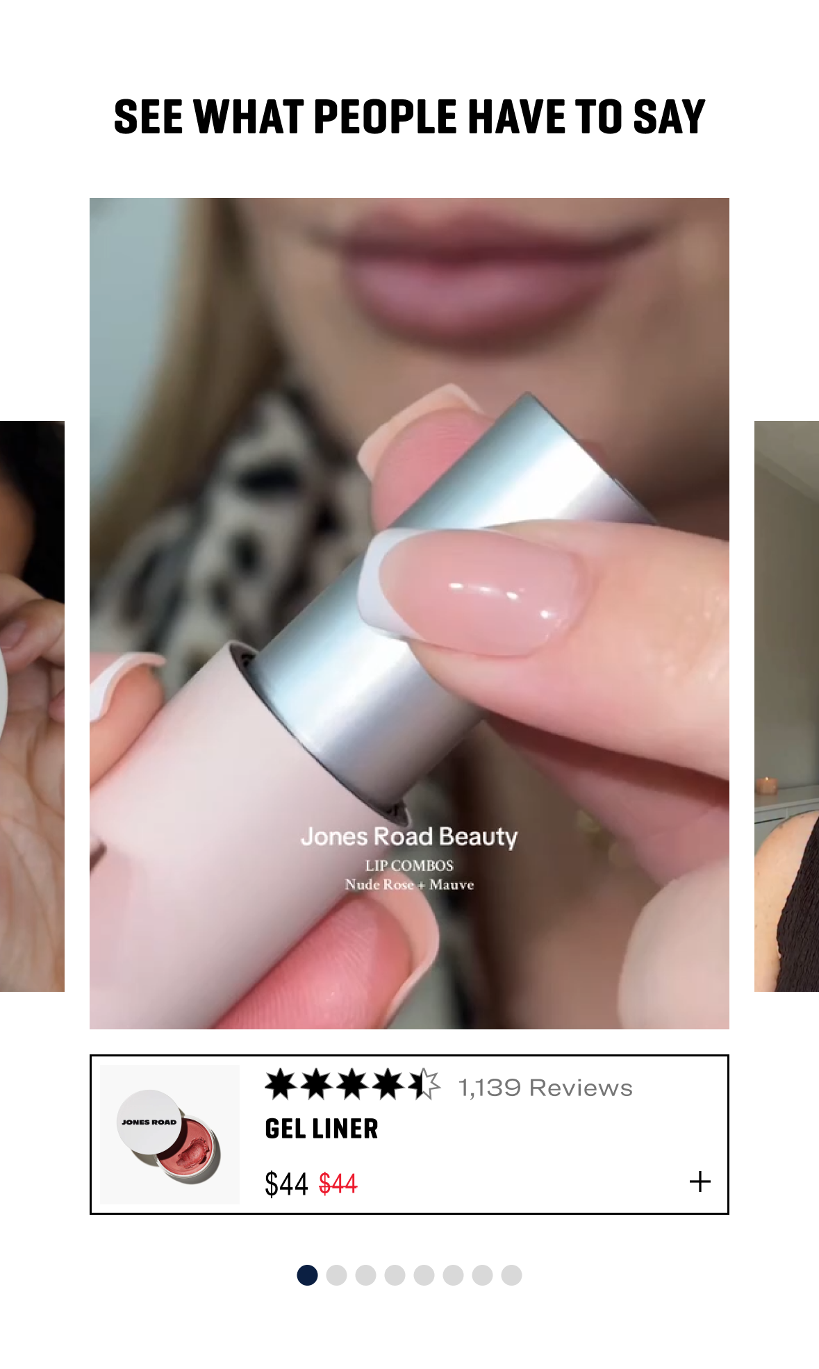 Testimonial side card